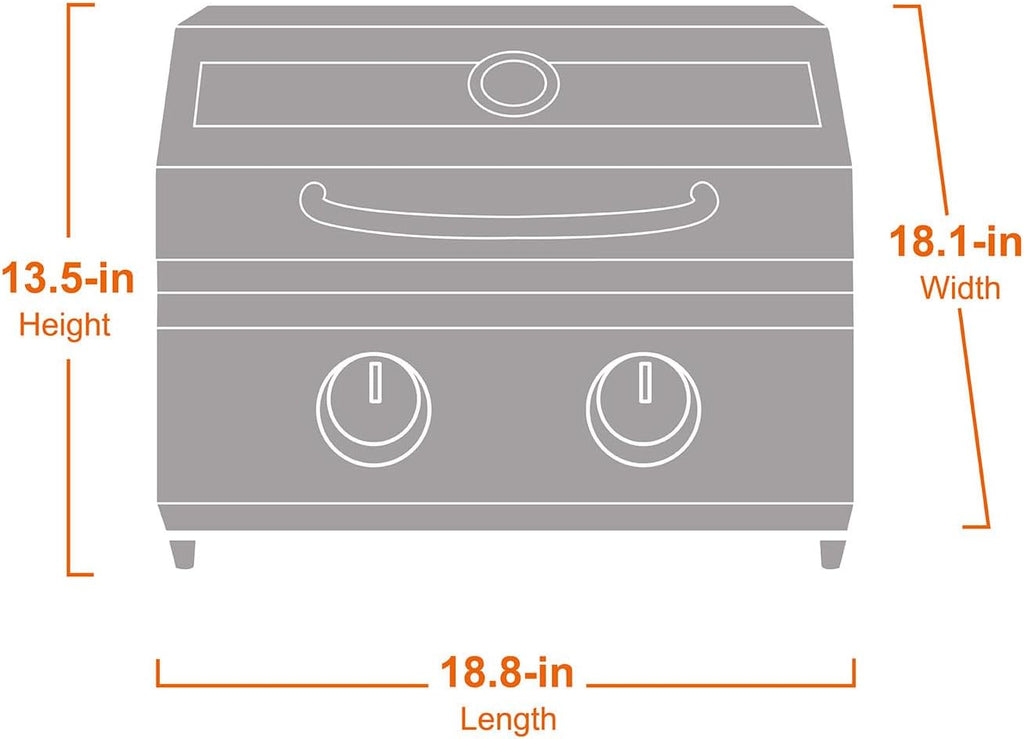 G22 Stainless Steel Tabletop Propane Gas Grill