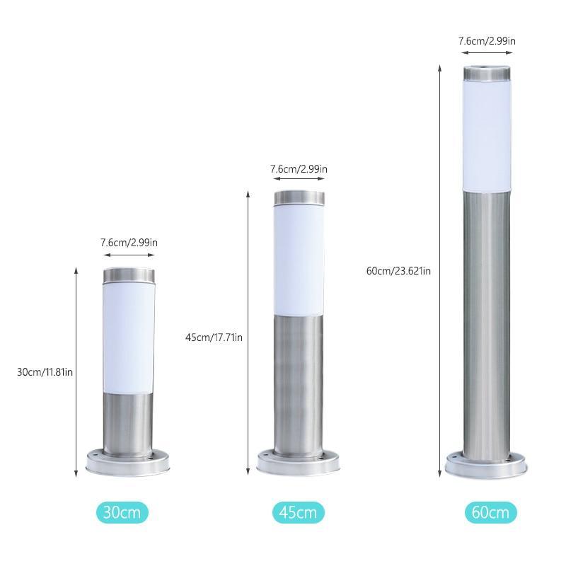 Solar LED stainless steel pathway light - product view 4
