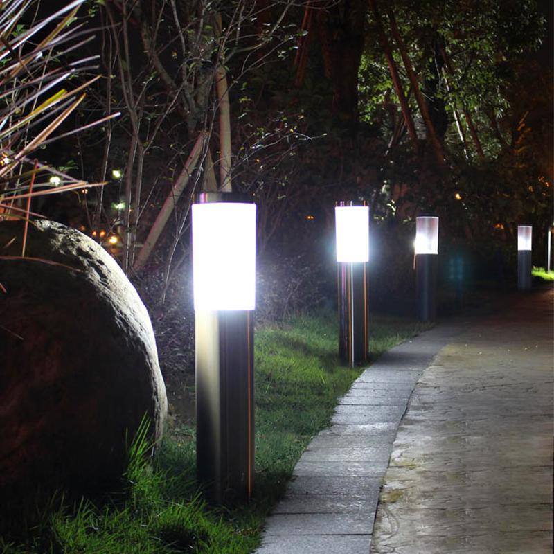 Solar LED stainless steel pathway light - product view 1