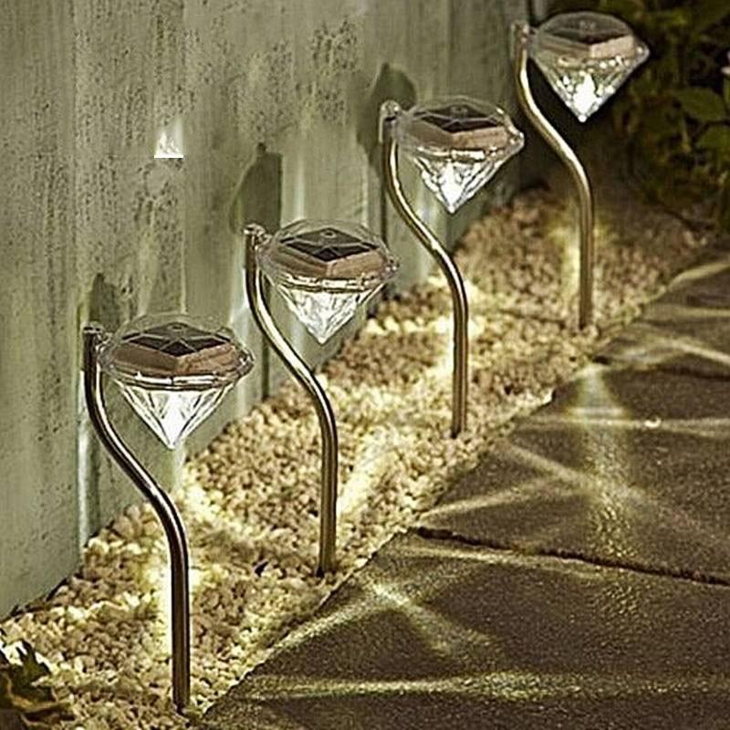 Diamond solar garden lights - product view 1