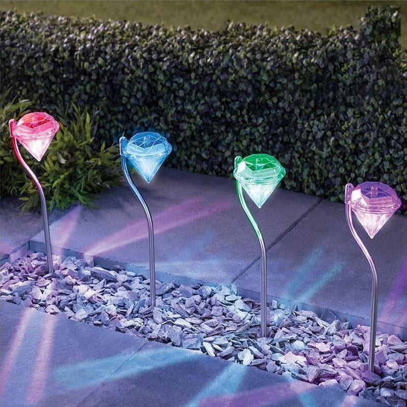 Diamond solar garden lights - product view 2
