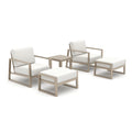 Hamarto Patio 2 Lounge Chair and 2 Ottoman With Side Table