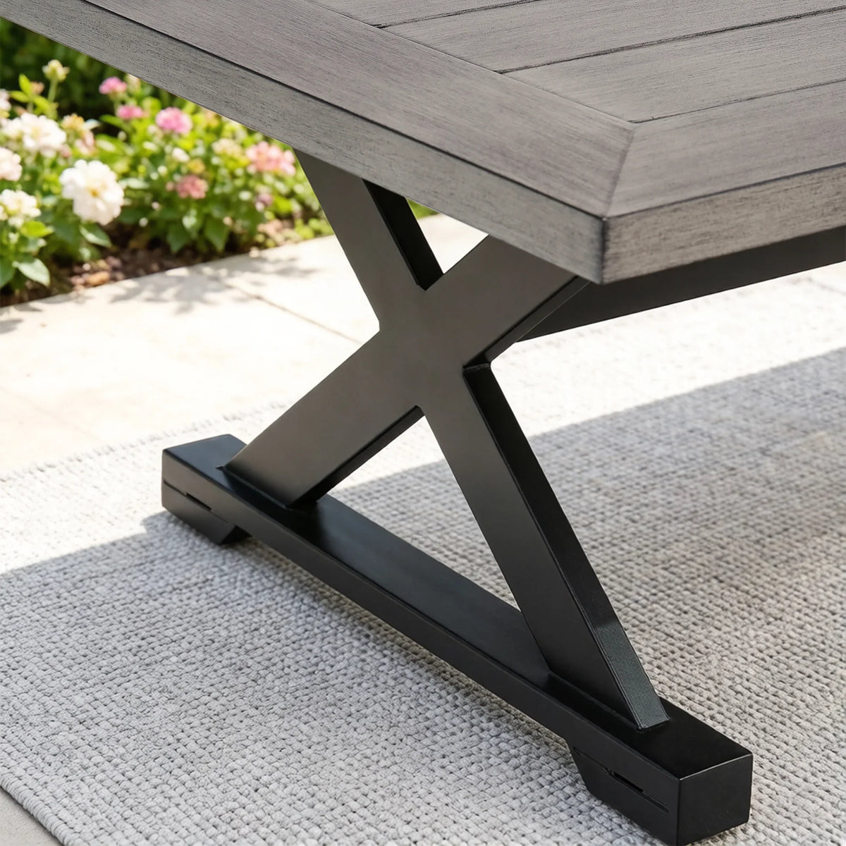 Marindo 5-Person Aluminum Patio Swivel Seating Set