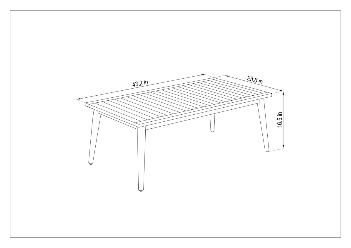Eucalyptus & Wicker Outdoor Seating Set – 3- or 4-Piece