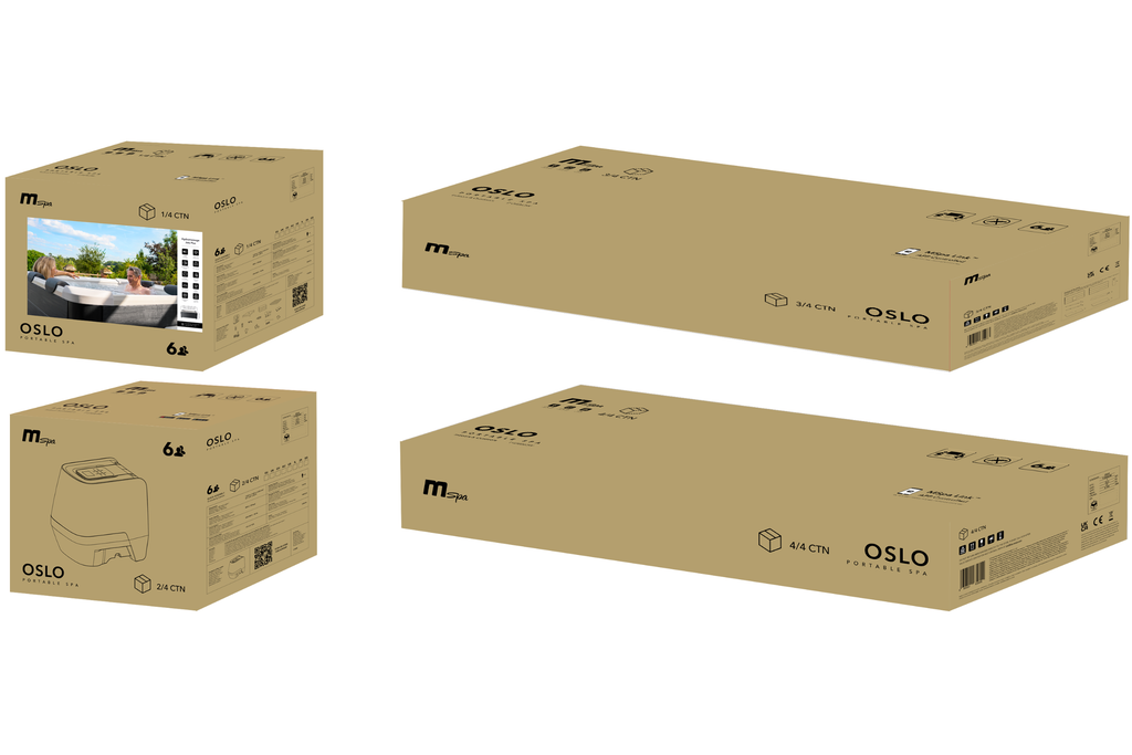 MSpa Oslo 6-Person Rigid Hot Tub & Spa