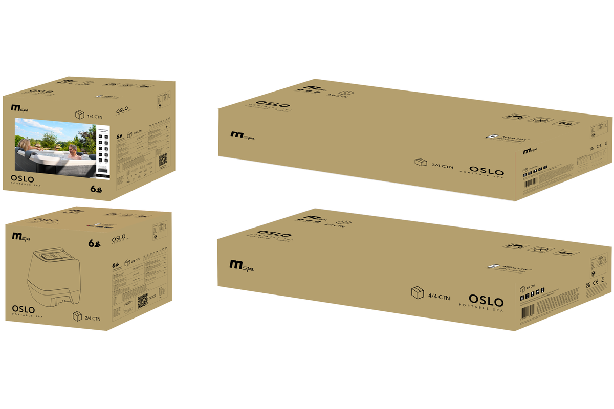 MSpa Oslo 6-Person Rigid Hot Tub & Spa