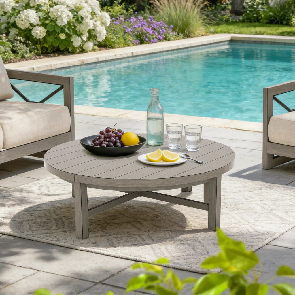 Marindo 4 Piece Lounge Chairs and Round Coffee Table