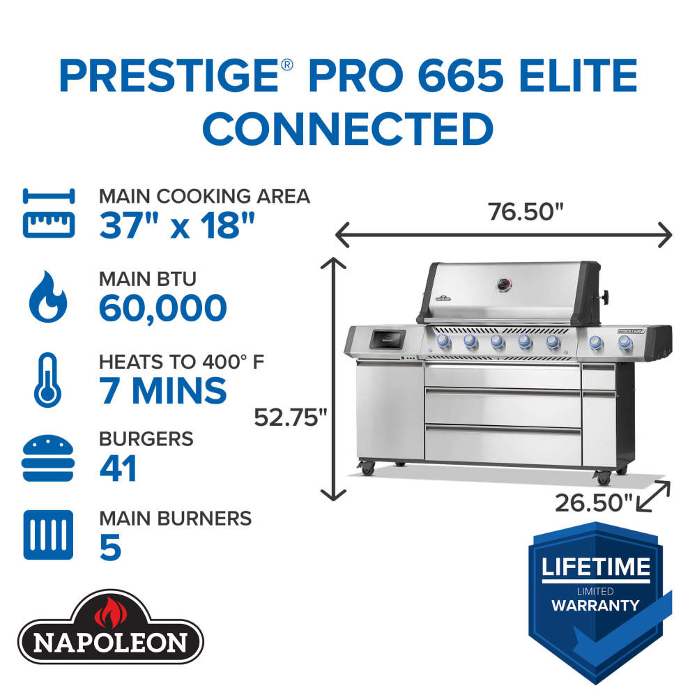 Prestige PRO 665 Elite Smart Gas Grill