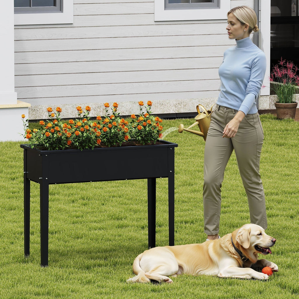 Elevated Metal Raised Garden Bed
