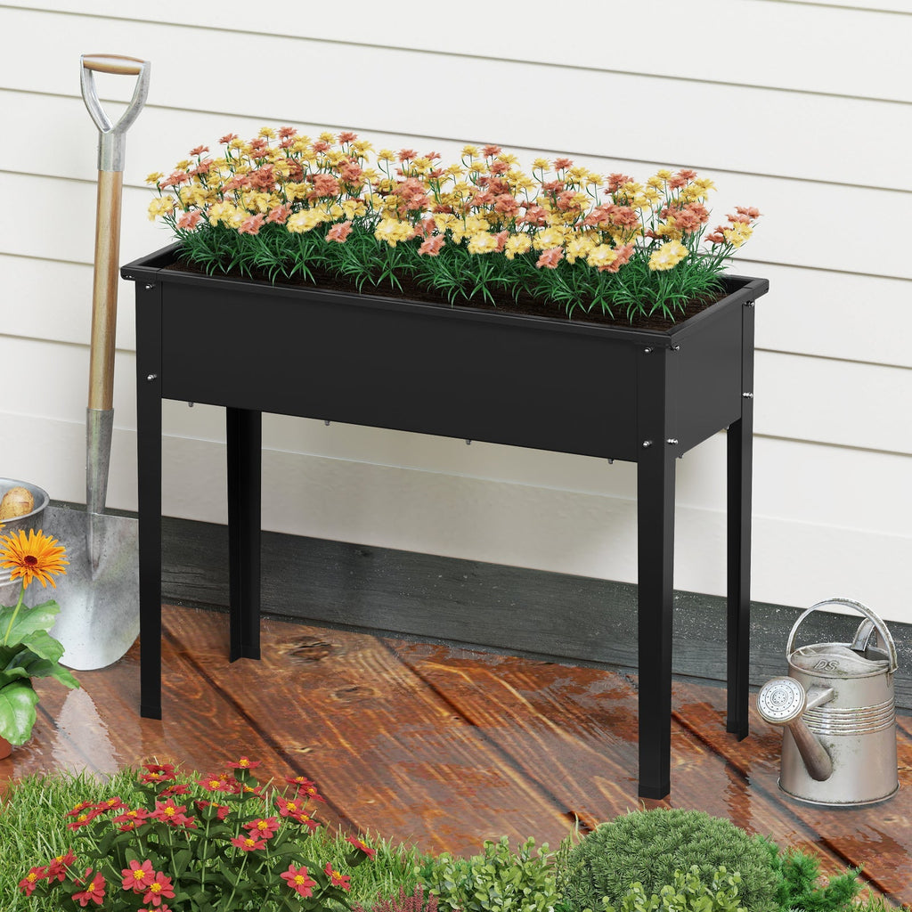 Elevated Metal Raised Garden Bed