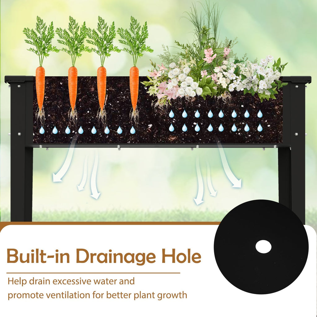 Elevated Metal Raised Garden Bed