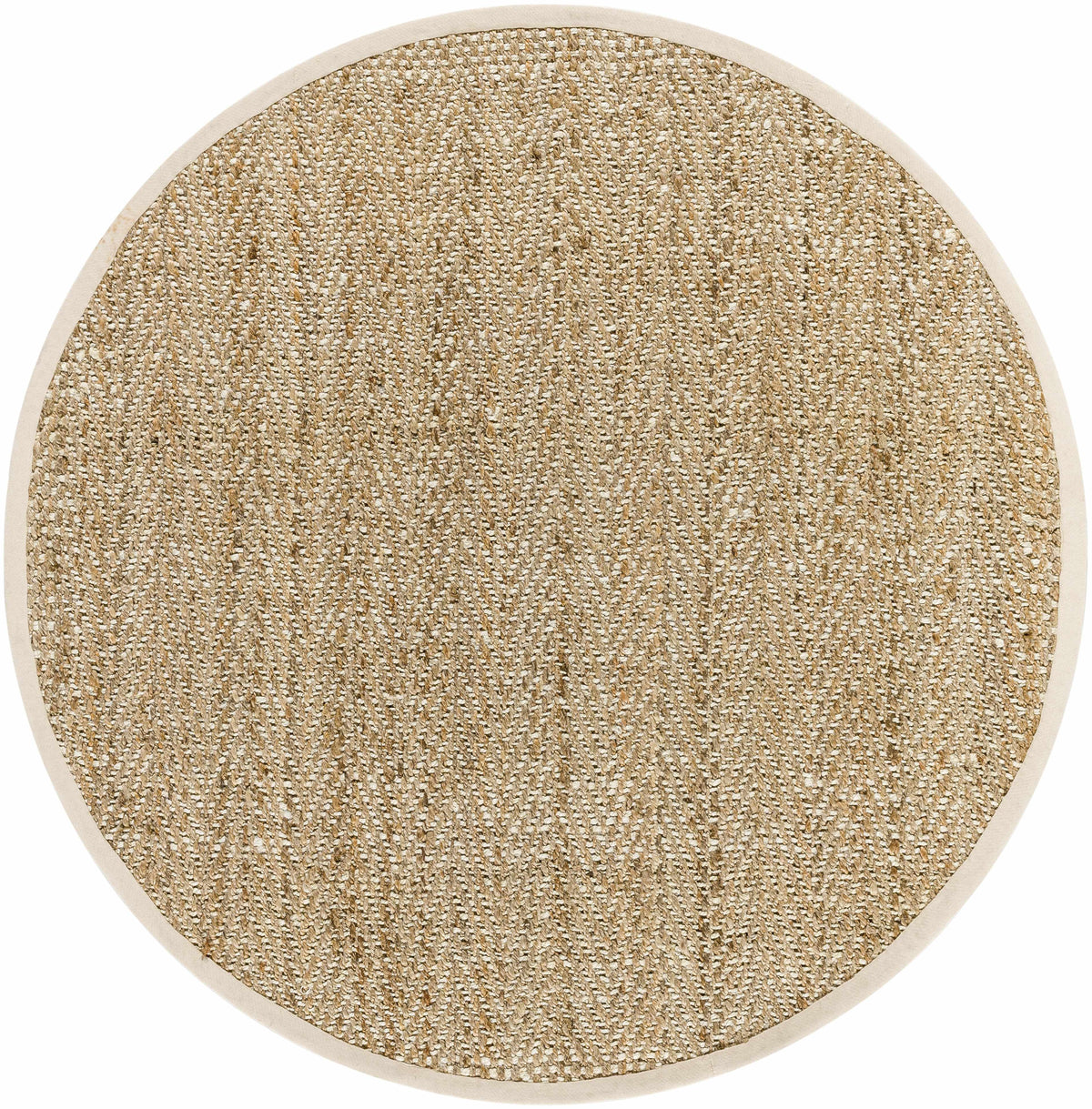Dinah six-foot round natural jute rug