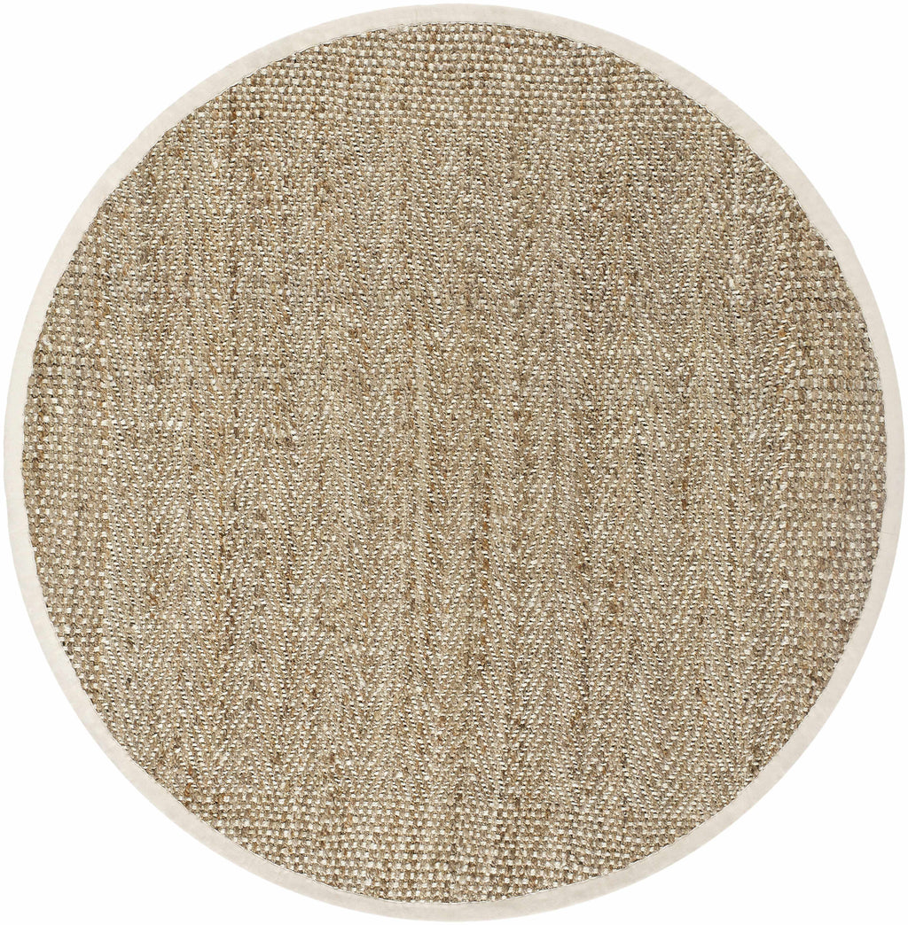 Dinah eight-foot round natural jute rug