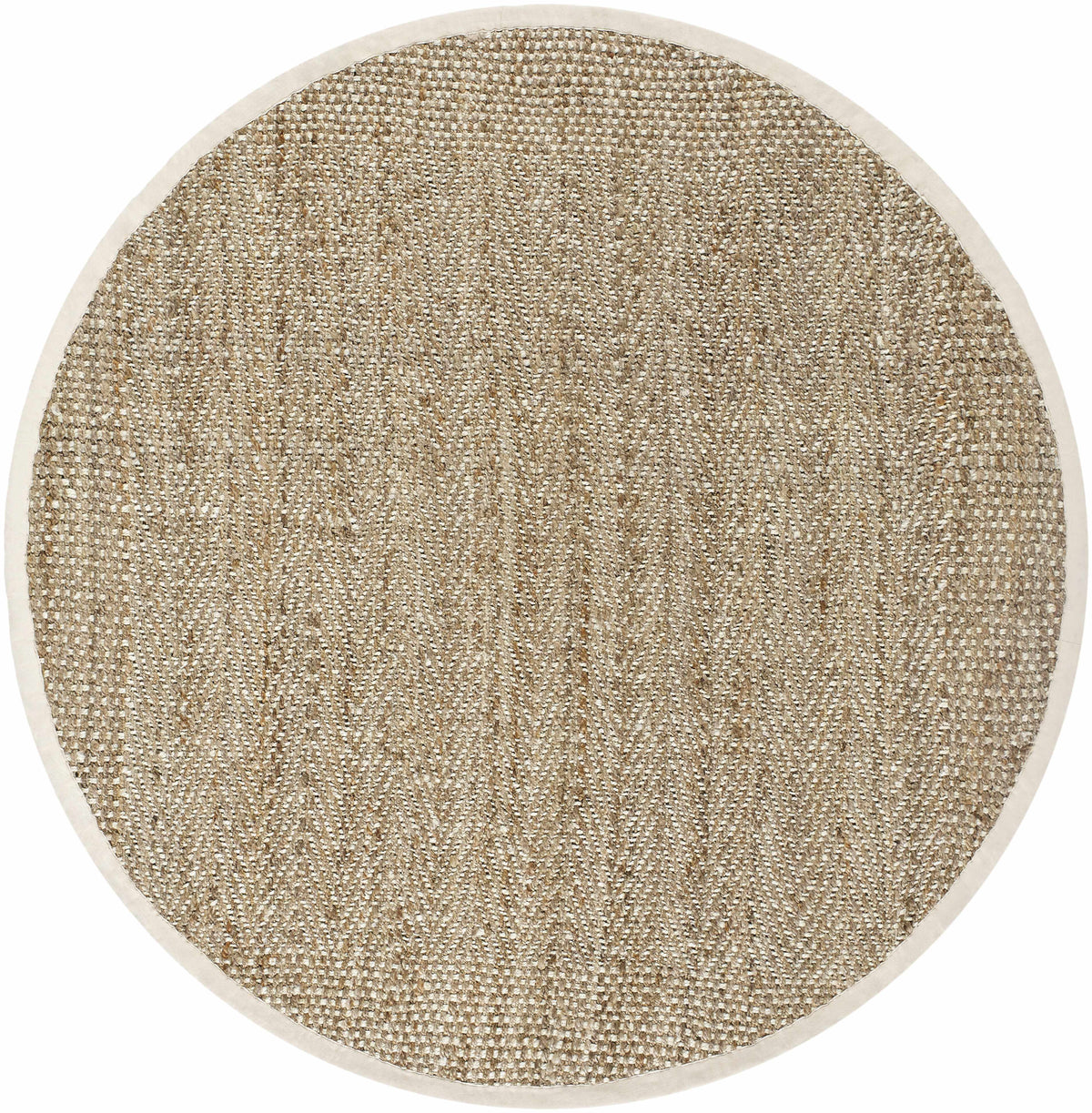 Dinah eight-foot round natural jute rug