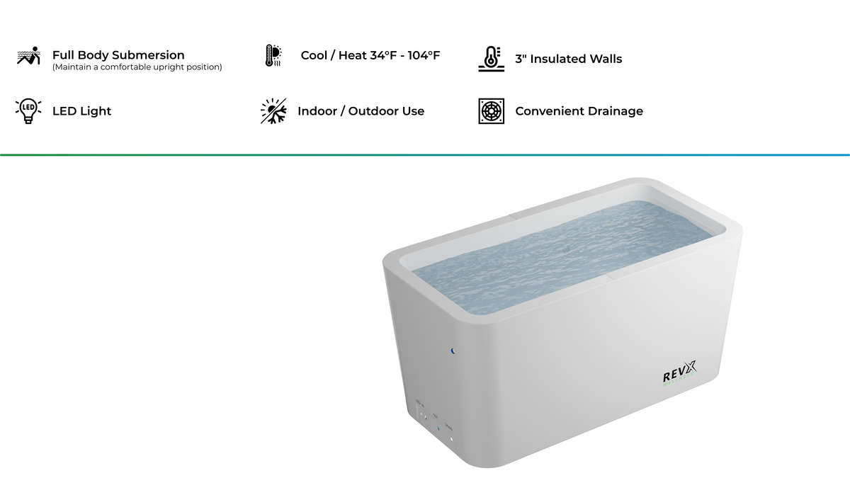 RevX Acrylic X Tub Cold Plunge with LUX Chiller & Filtration