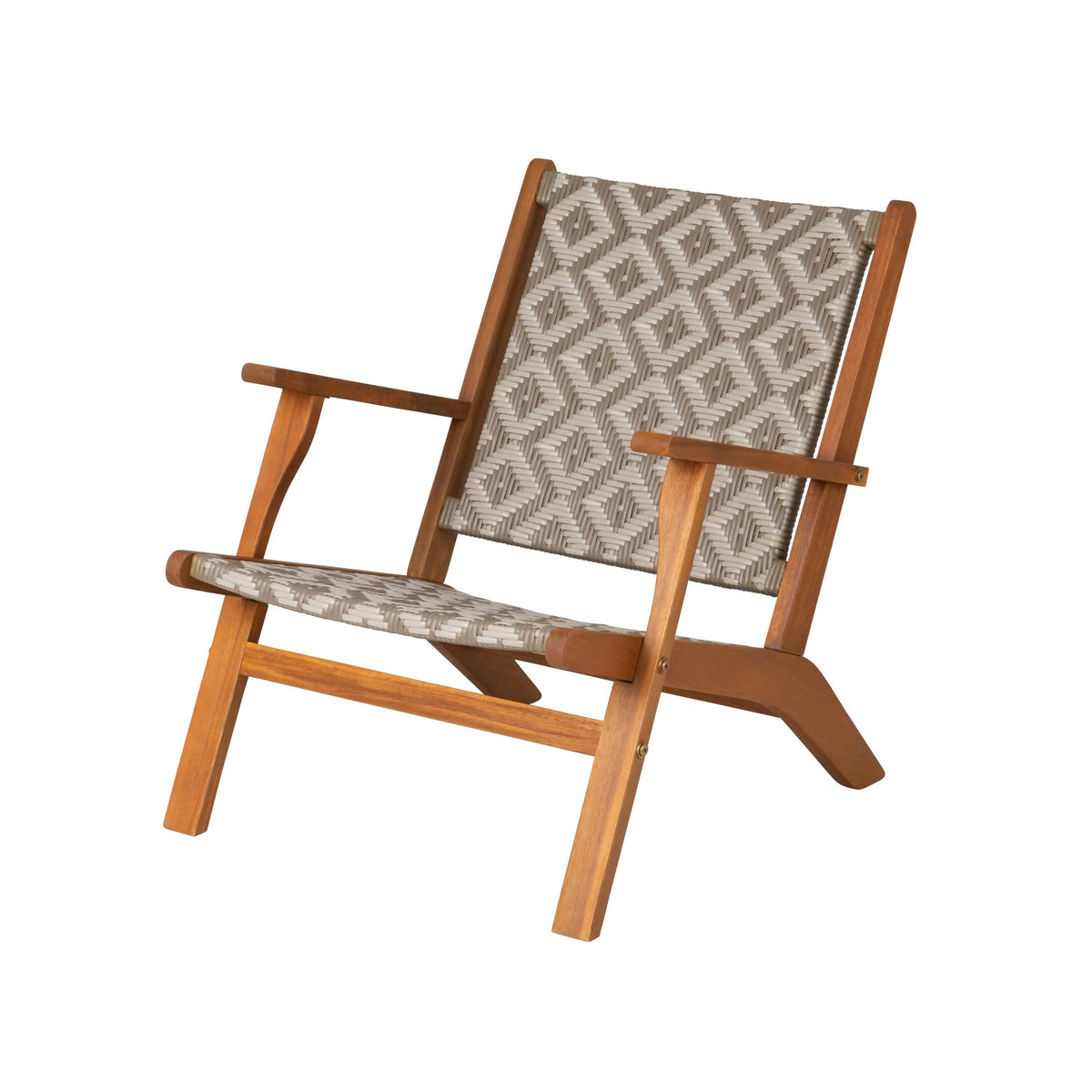 Acacia Outdoor Chair in Diamond-Weave Wicker