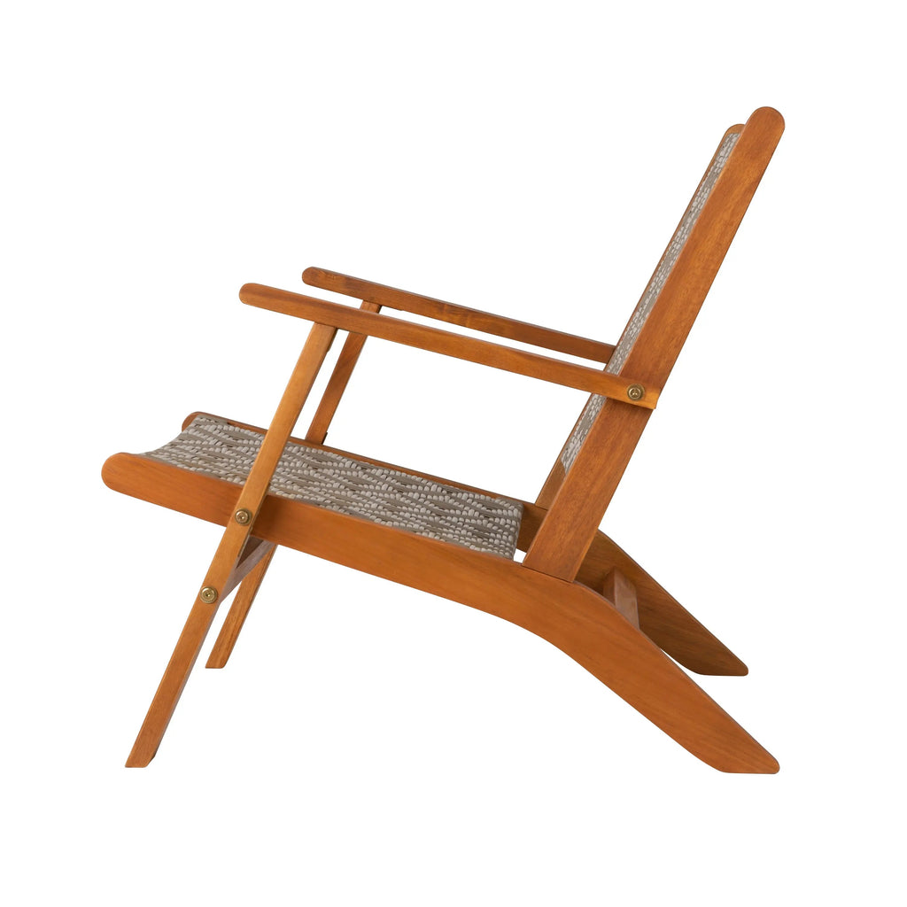 Acacia Outdoor Chair in Diamond-Weave Wicker