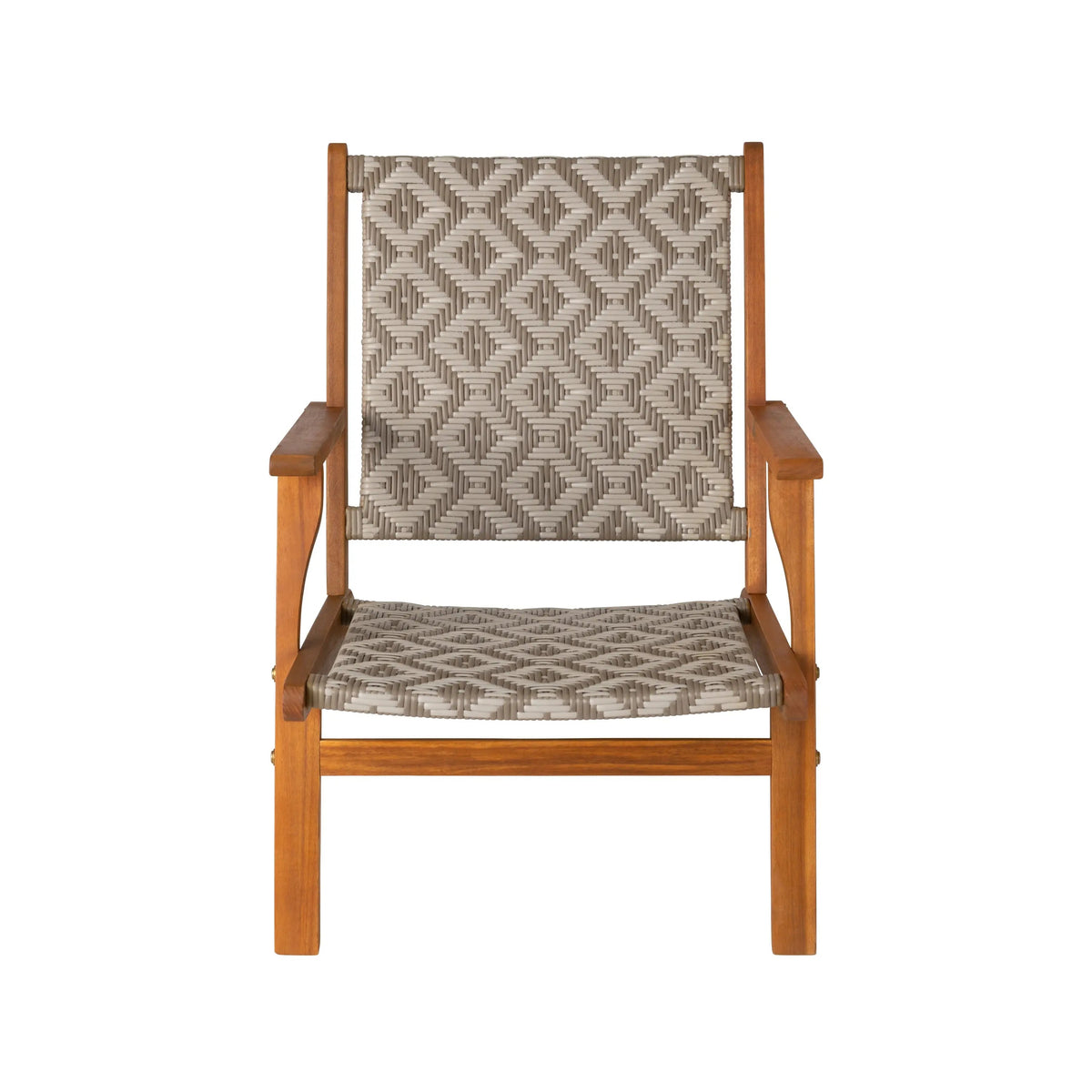 Acacia Outdoor Chair in Diamond-Weave Wicker