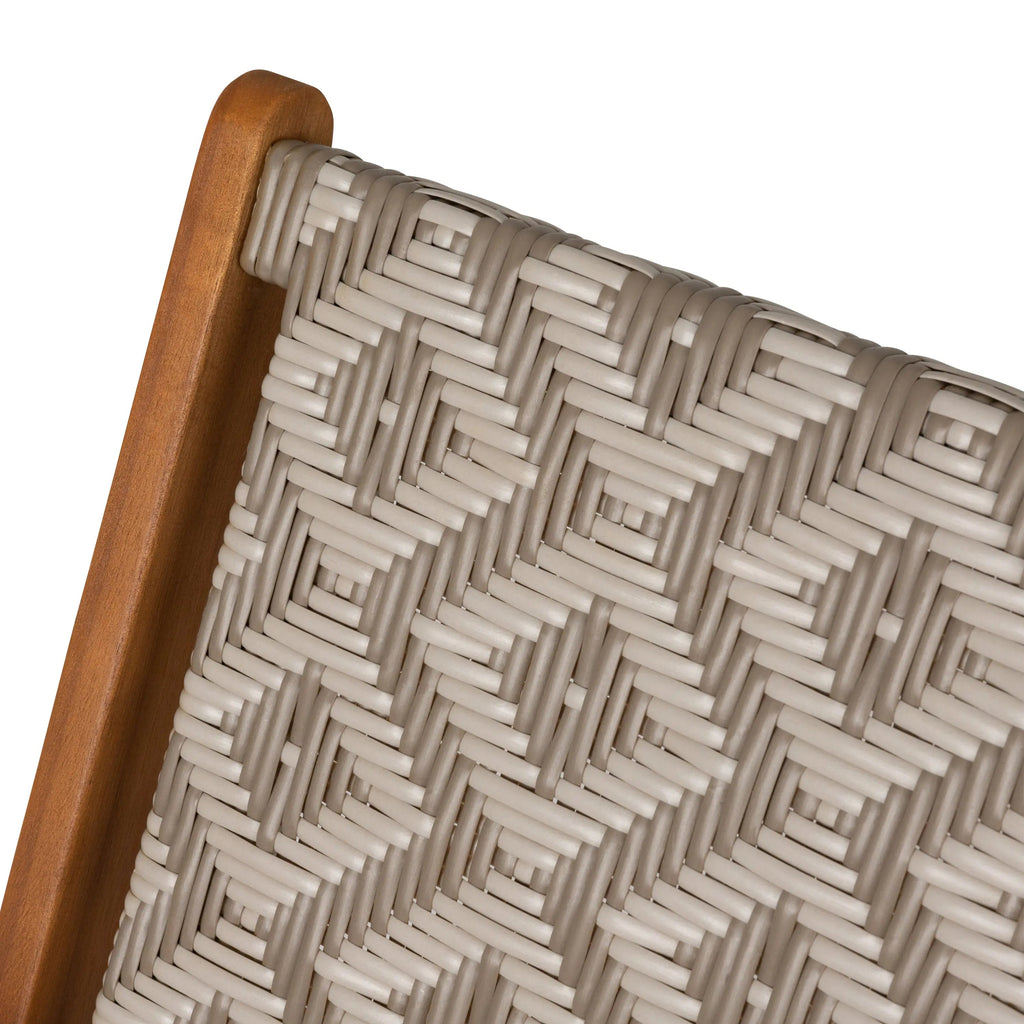 Acacia Outdoor Chair in Diamond-Weave Wicker