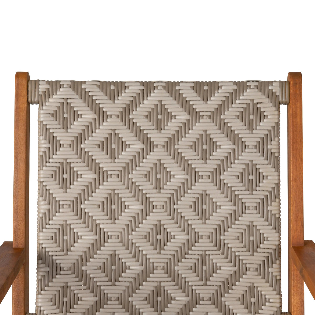 Acacia Outdoor Chair in Diamond-Weave Wicker