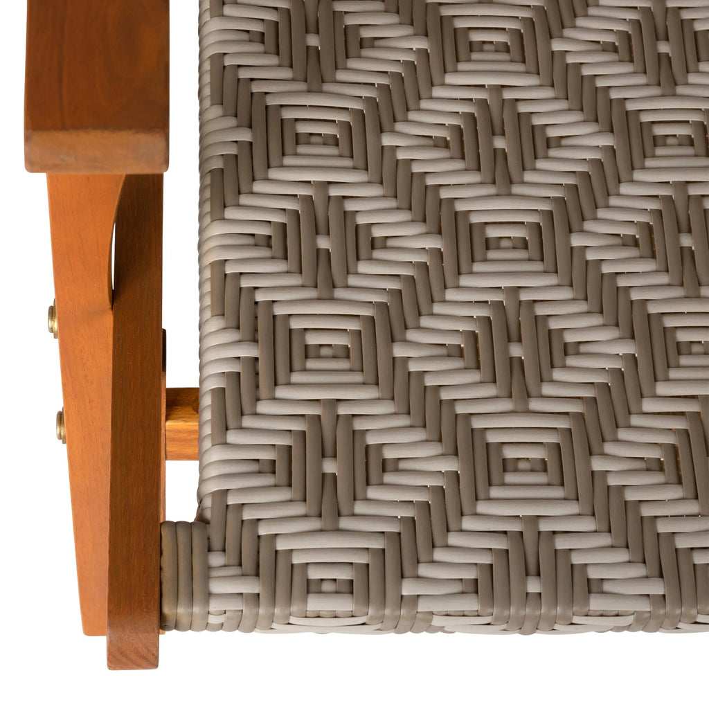 Acacia Outdoor Chair in Diamond-Weave Wicker