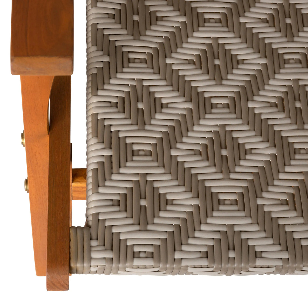 Acacia Outdoor Chair in Diamond-Weave Wicker