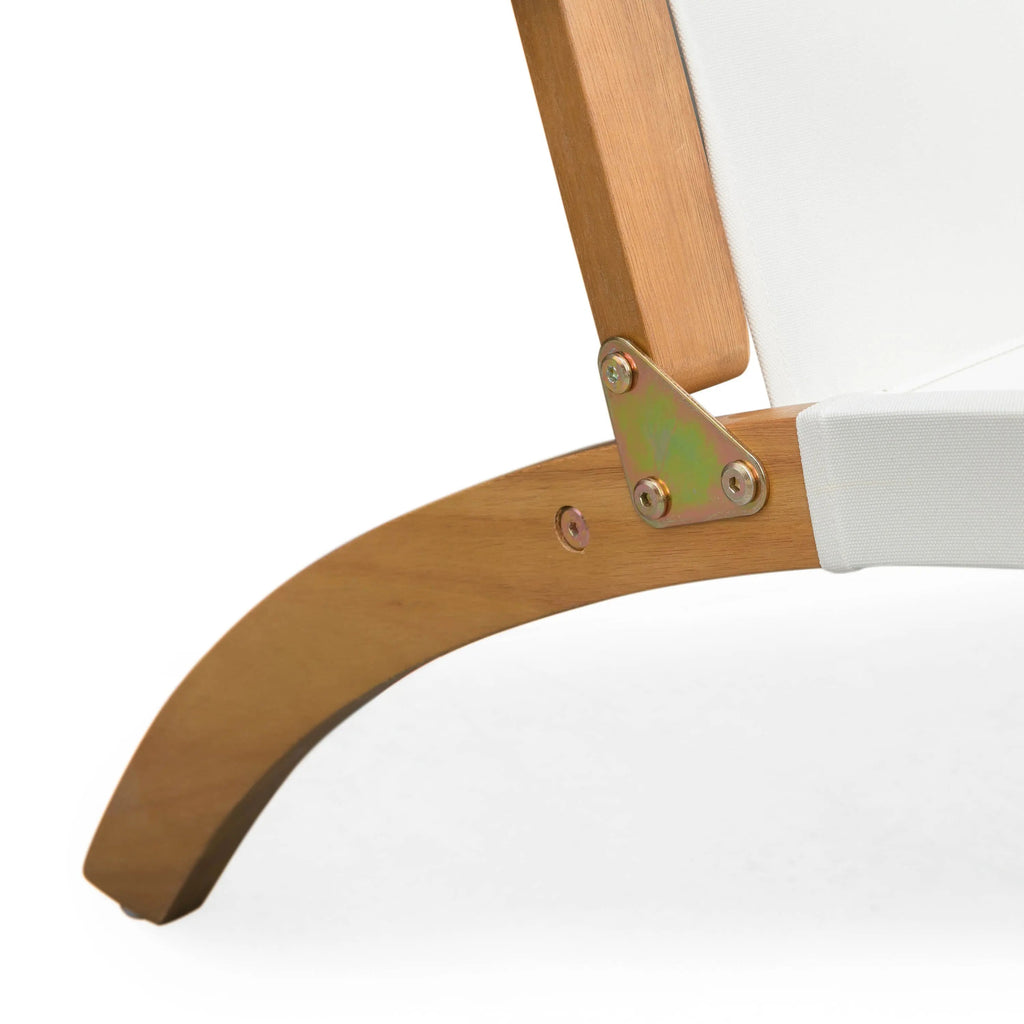Walker Folding Eucalyptus Wood Outdoor Lounge Chair