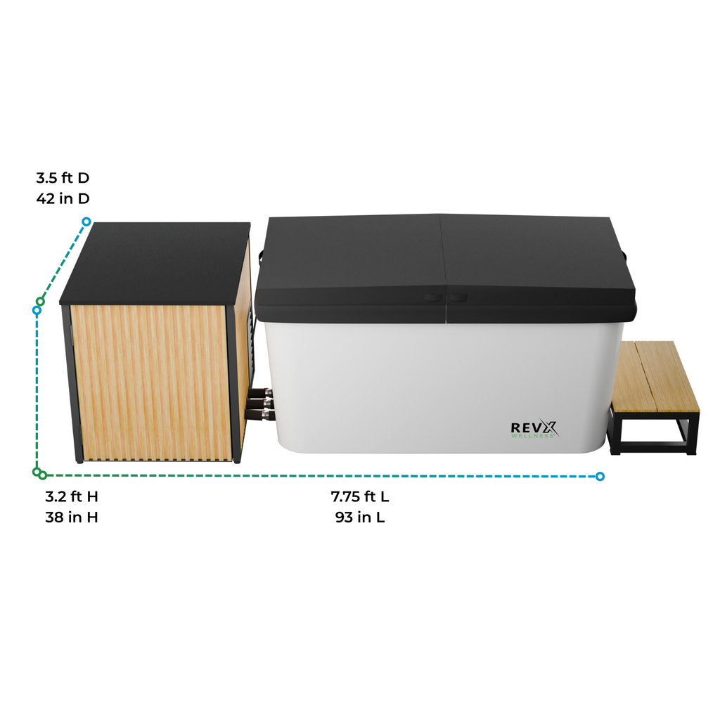 RevX Acrylic X Tub Cold Plunge with LUX Chiller & Filtration