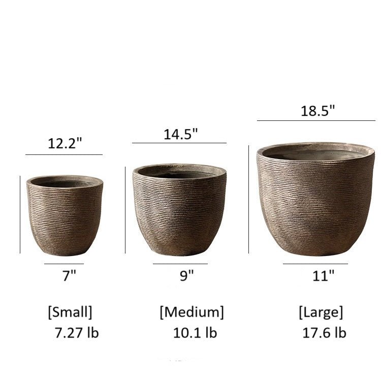 Vintage-Style Outdoor Planter – Camel