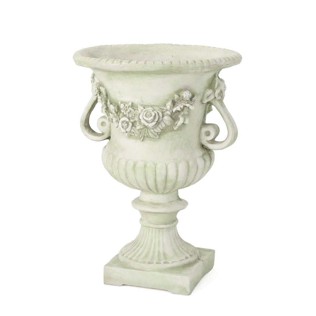 Classic White Garden Urn Planter