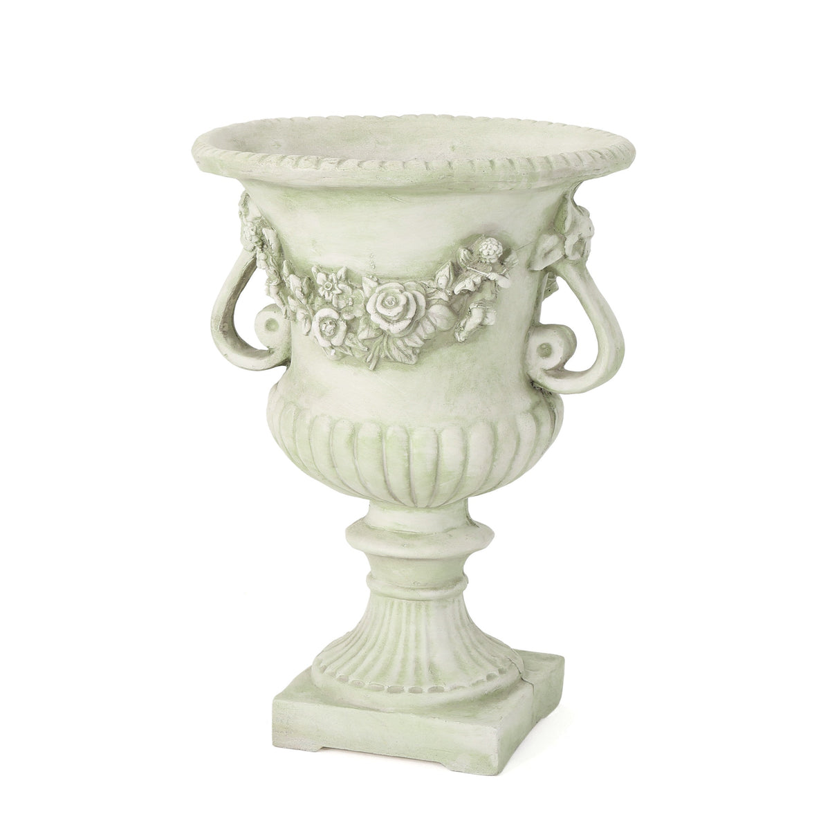 Classic White Garden Urn Planter