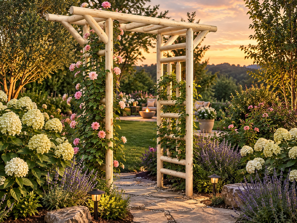 Outdoor Wooden Arbor