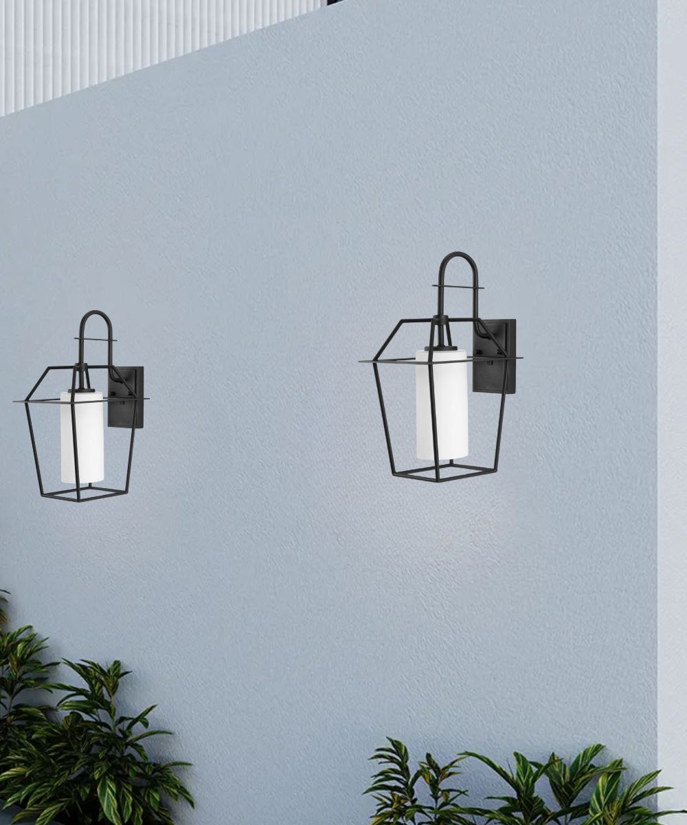 Chilton 22" Extra-Large Outdoor Wall Lantern – Textured Black