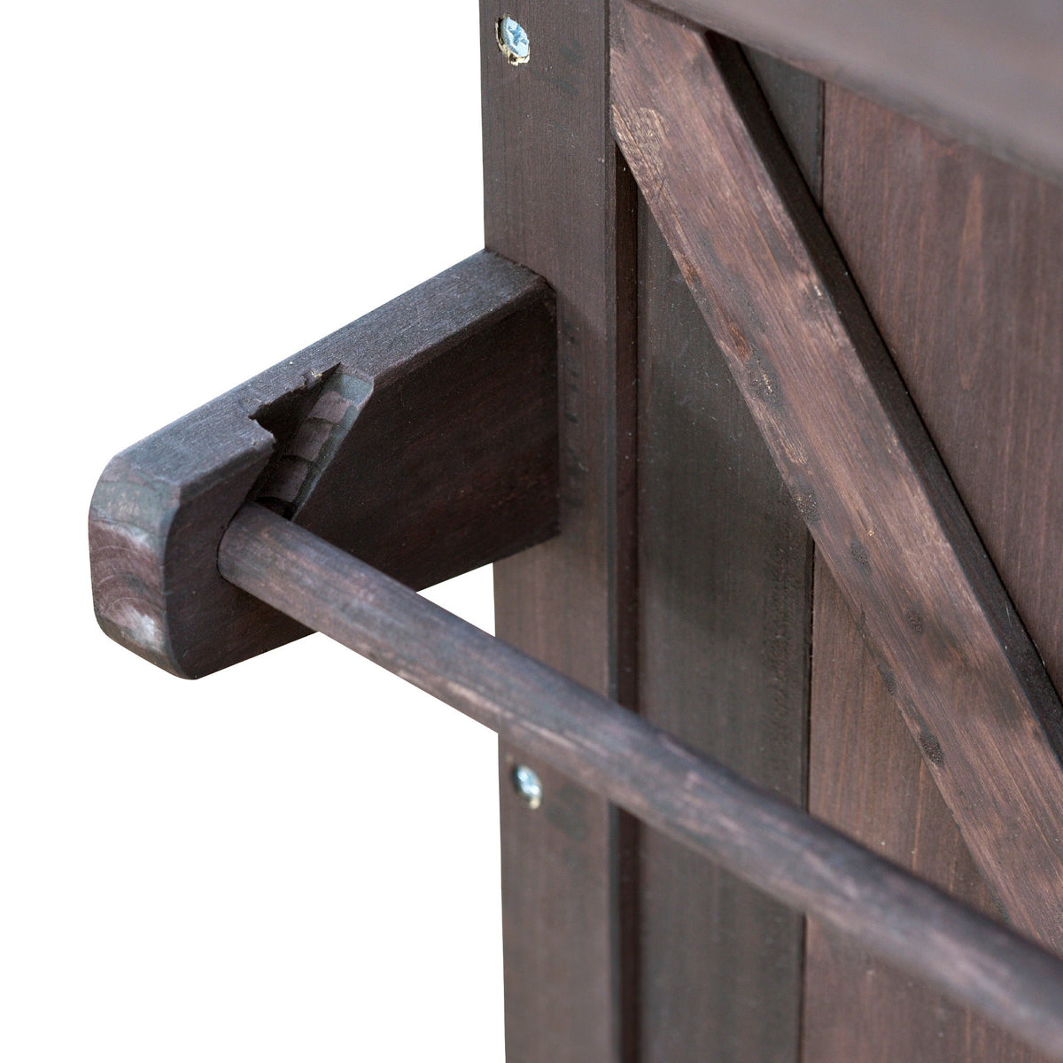 Outdoor Kitchen Island, Rolling Bar Cart & Storage Cabinet-Brown