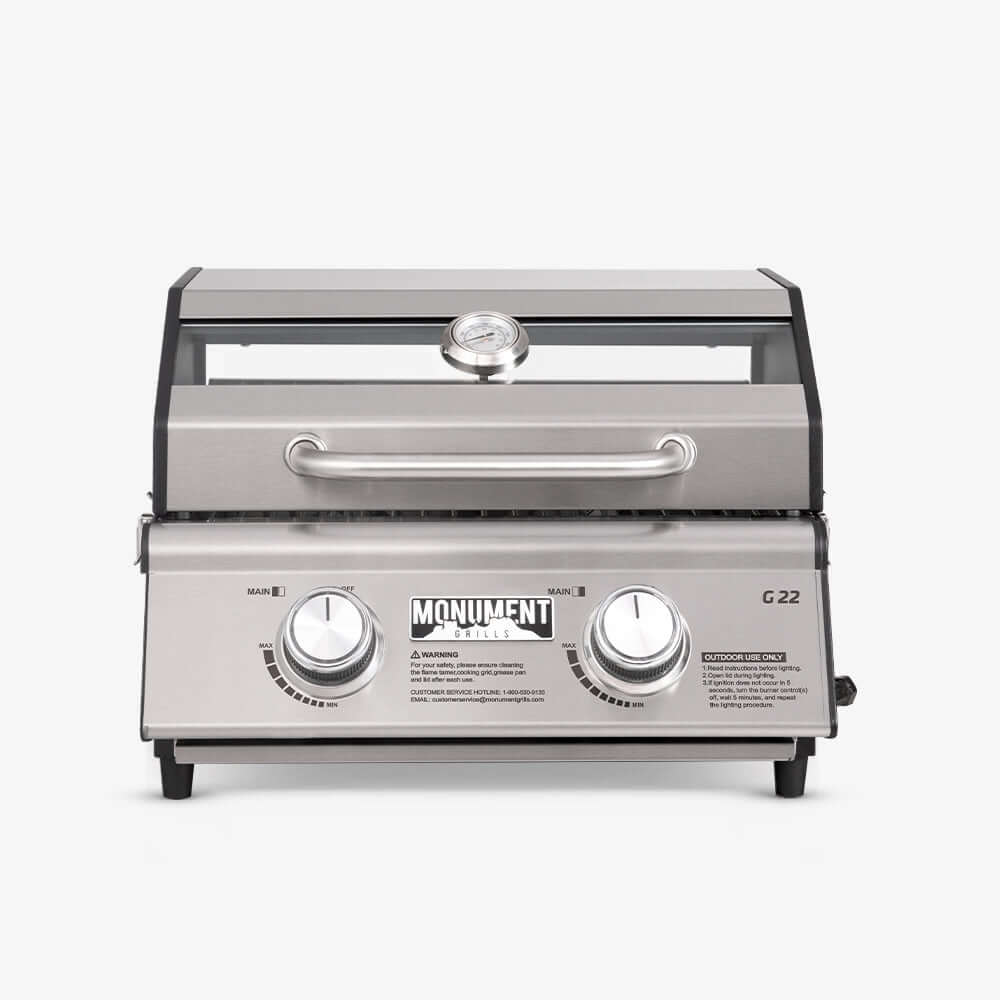 G22 Stainless Steel Tabletop Propane Gas Grill