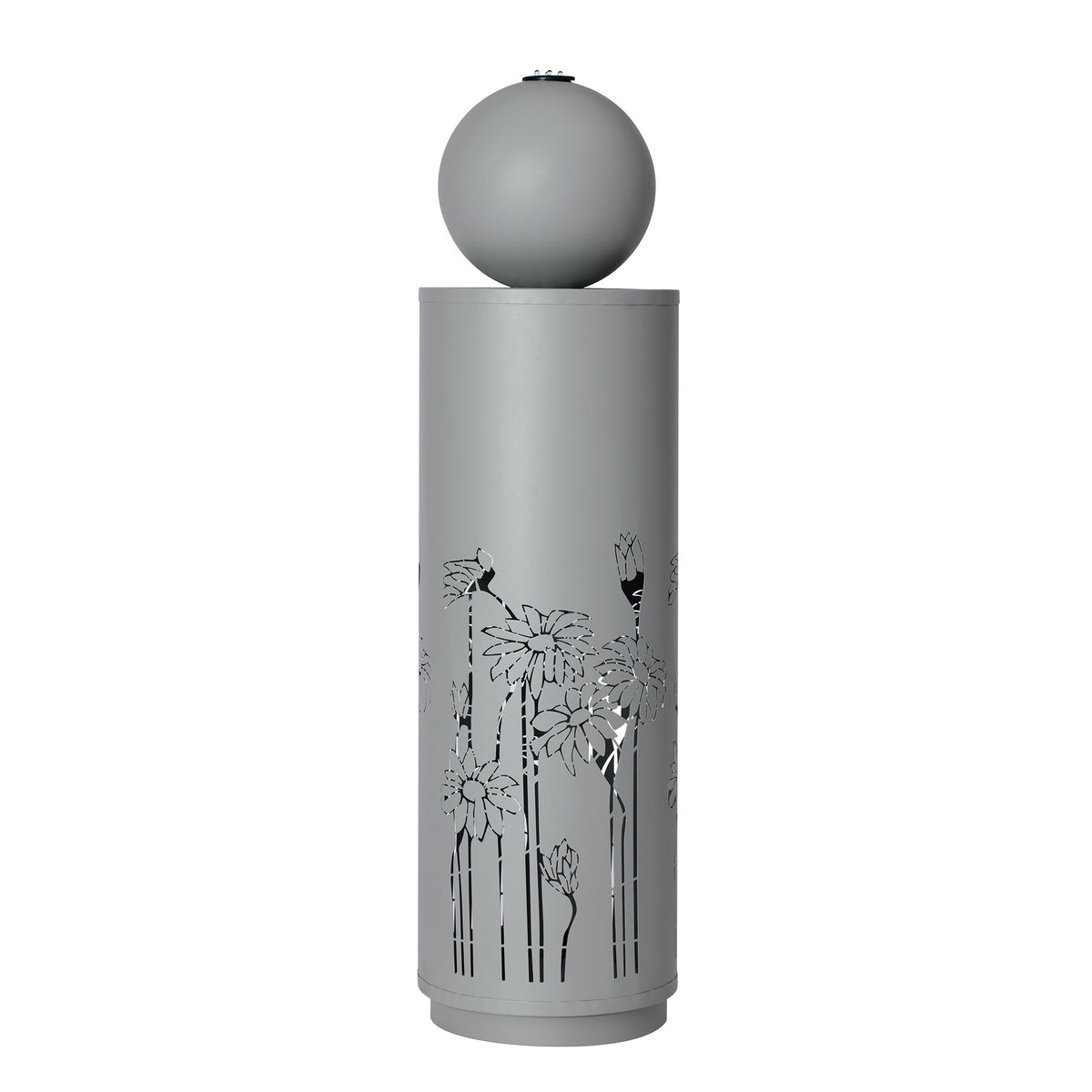 Metal Sphere Outdoor Water Fountain with LED