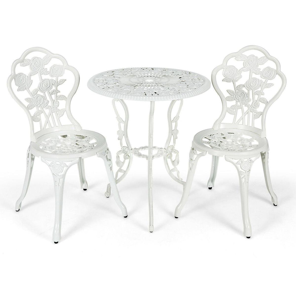 Rose Cast Aluminum Outdoor Bistro Set