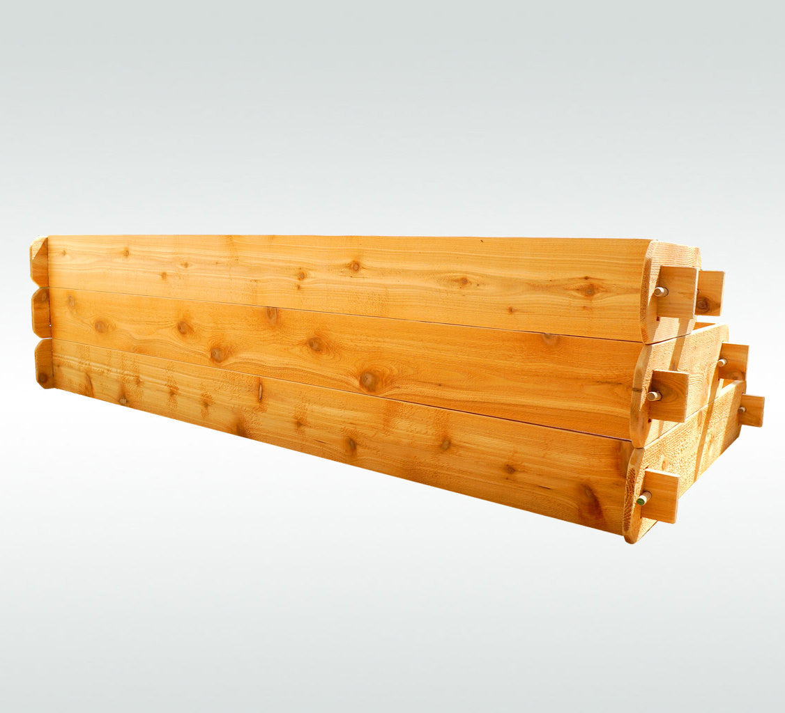 Timberlane Gardens 3-Tier Cedar Raised Garden Bed Kit – 3 × 6 ft