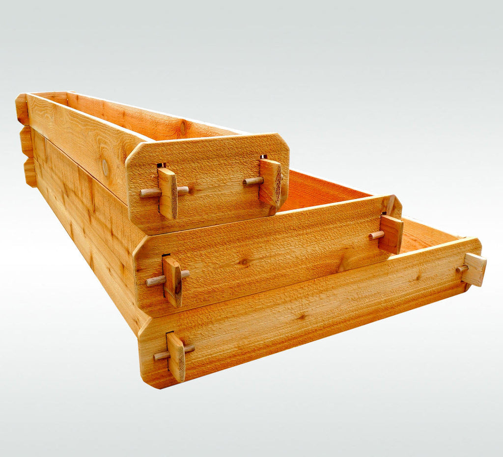 Timberlane Gardens 3-Tier Cedar Raised Garden Bed Kit – 3 × 6 ft