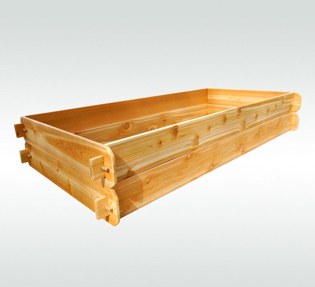 Double-Deep Cedar Raised Garden Bed Kit