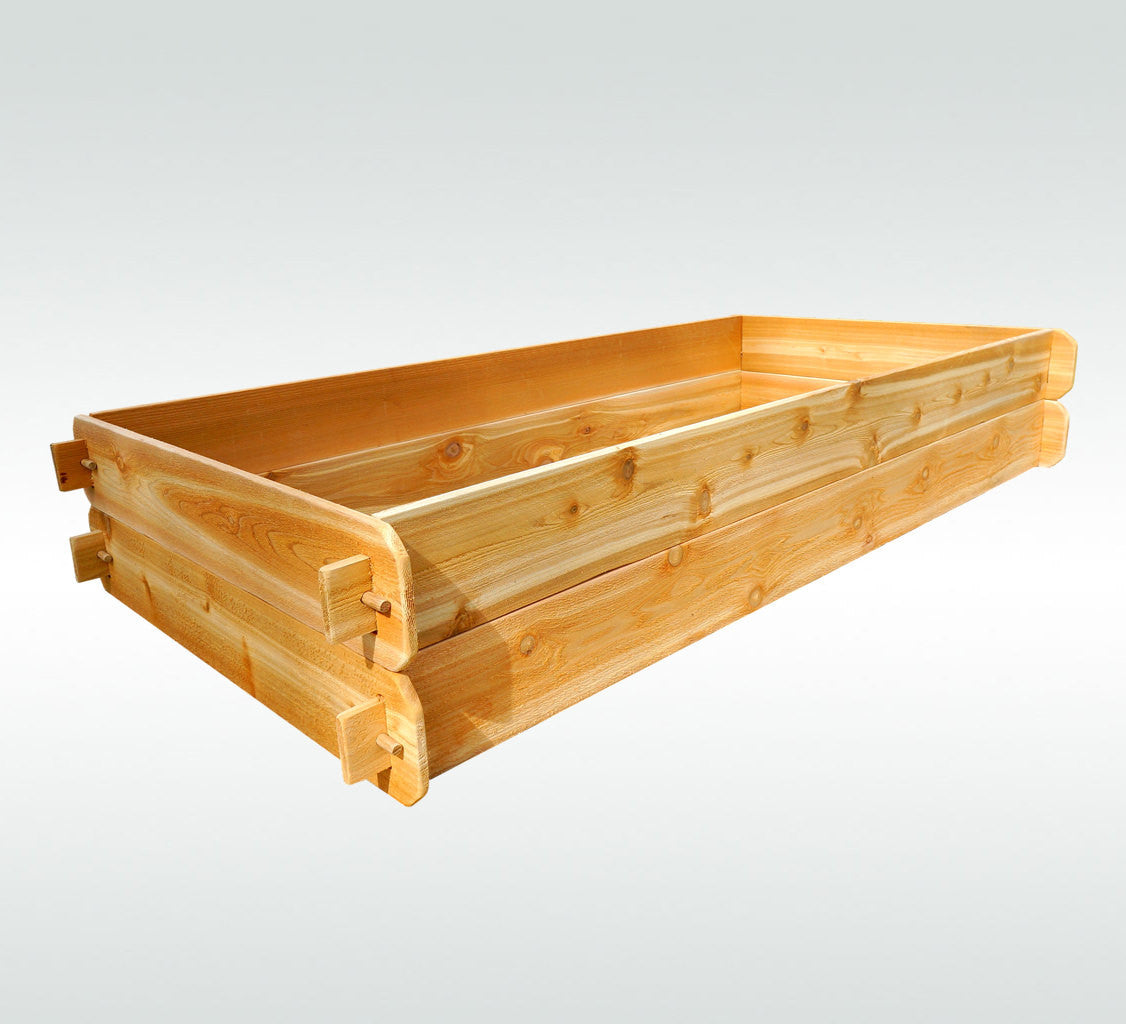 Double-Deep Cedar Raised Garden Bed Kit