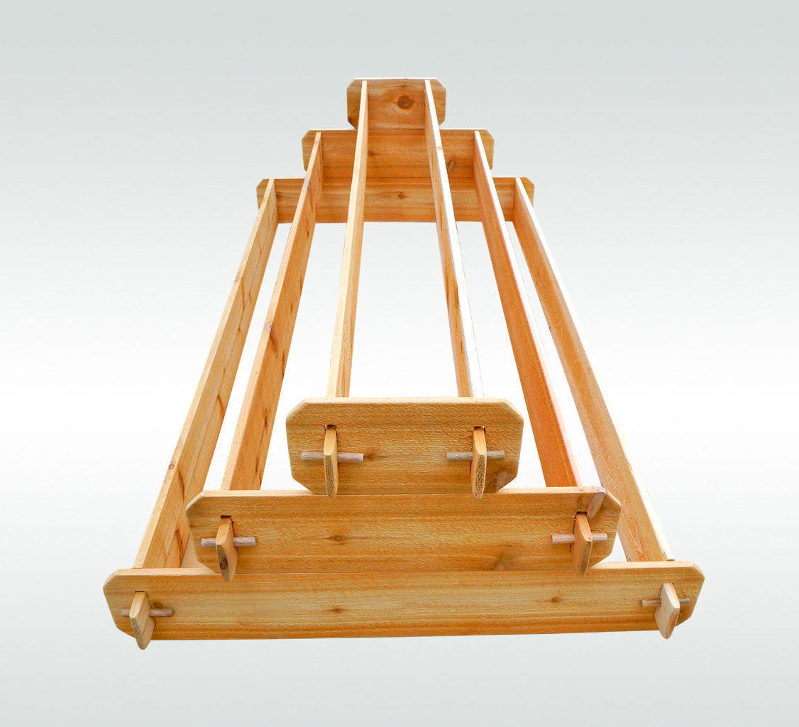Timberlane Gardens 3-Tier Cedar Raised Garden Bed Kit – 3 × 6 ft