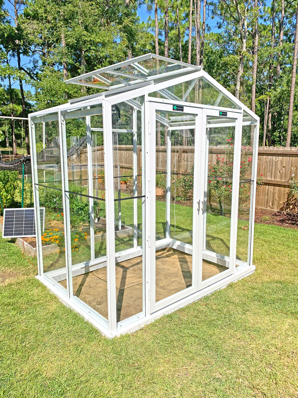 Sago 5’ × 8’ Glass Greenhouse