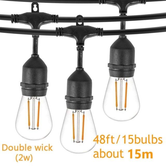 S14 Edison-style LED outdoor string lights - product view 6