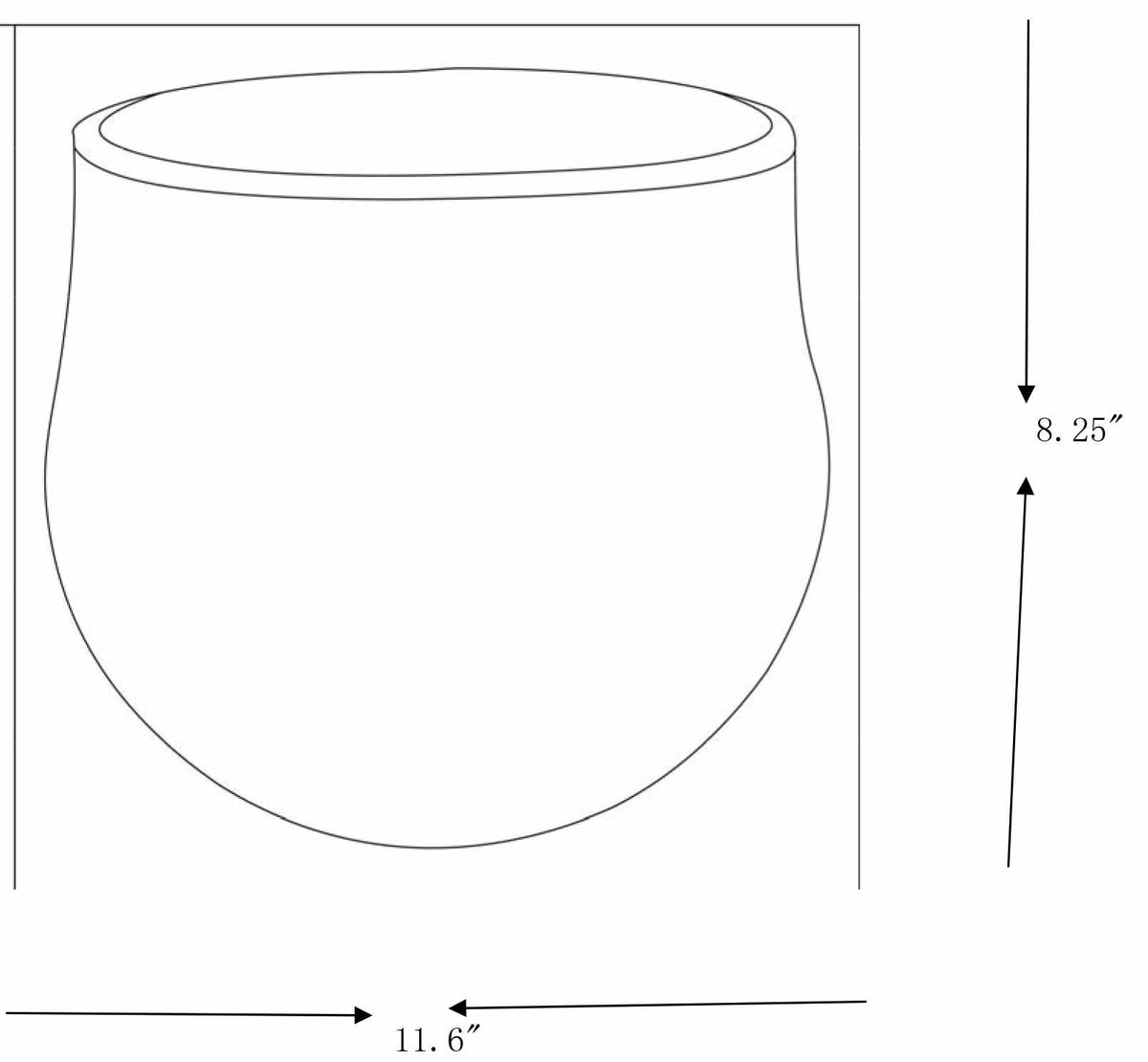 White Geometric Cement Outdoor Planter