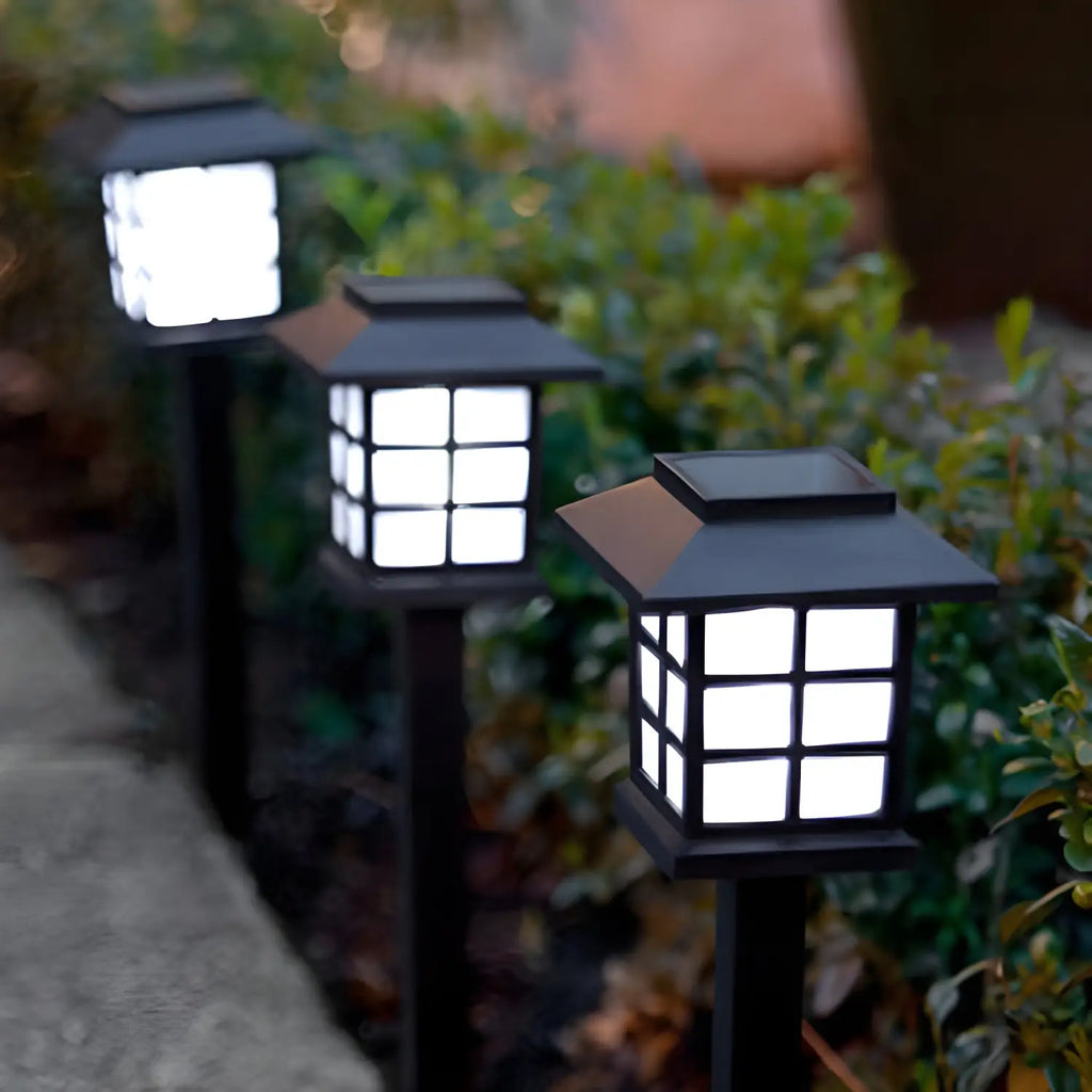 LED solar pathway lights - product view 2