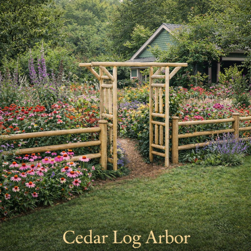 Outdoor Wooden Arbor