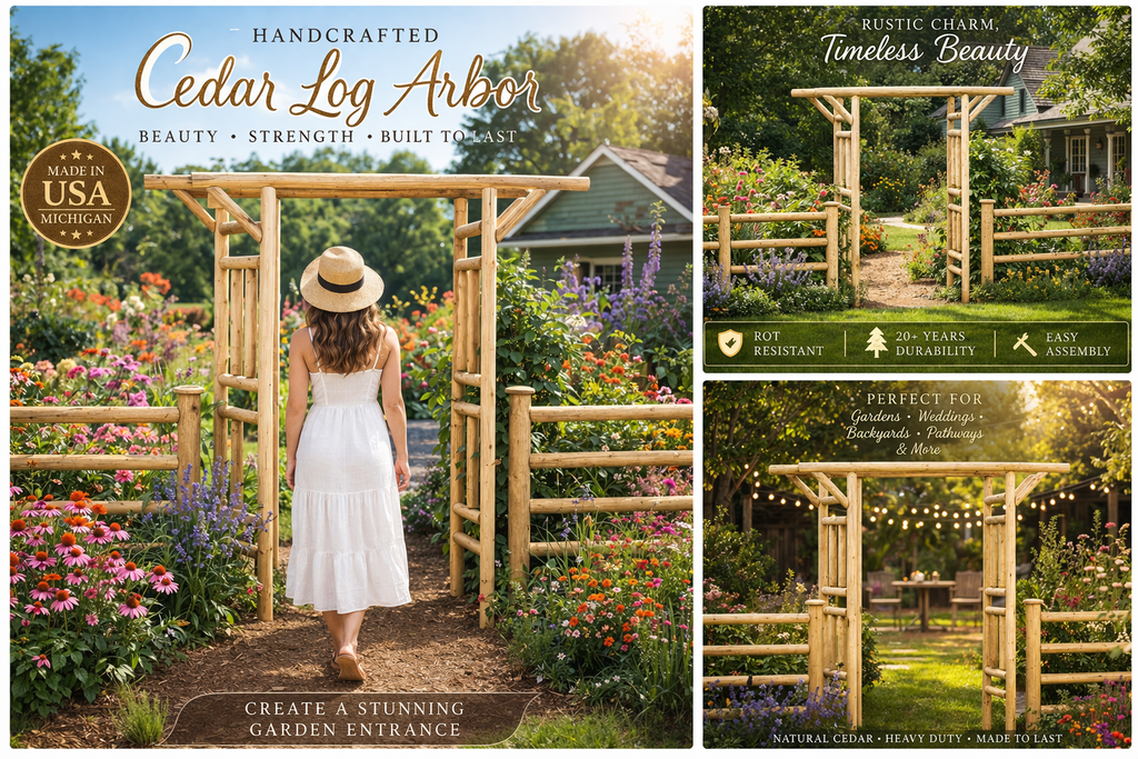 Outdoor Wooden Arbor