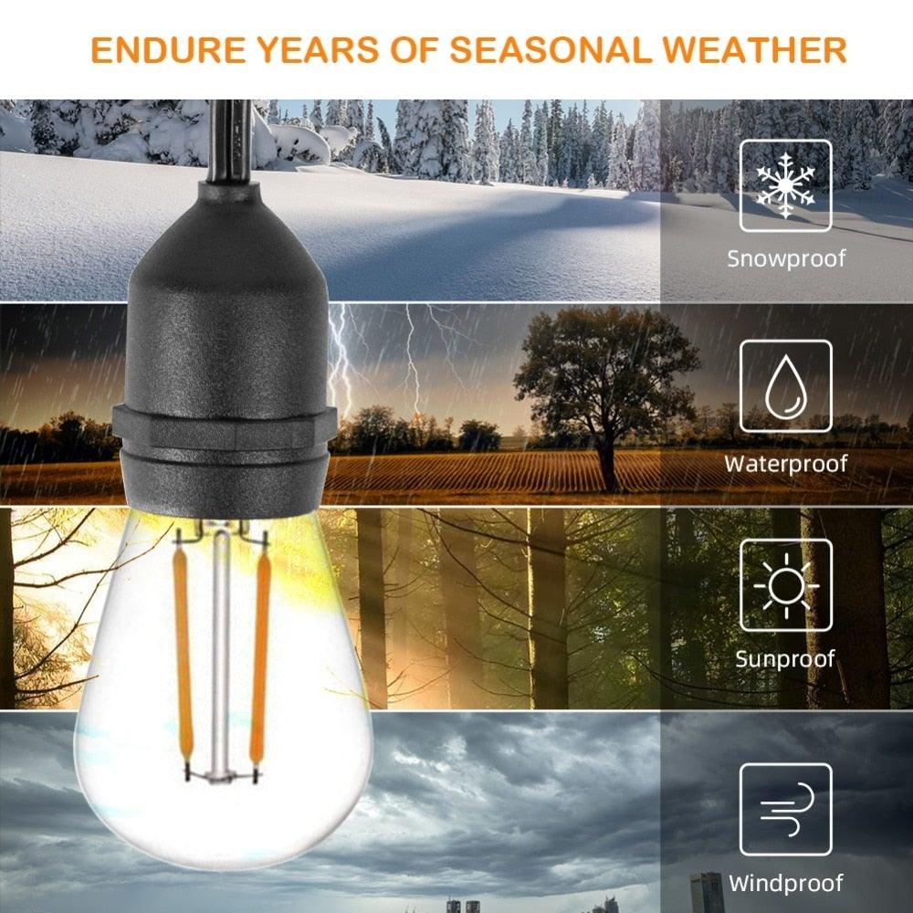 S14 Edison-style LED outdoor string lights - product view 8