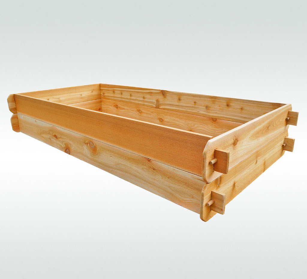 Double-Deep Cedar Raised Garden Bed Kit